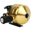 Zewnętrzny kołowrotek spincast do łowienia ryb łukiem z zamkniętą szpulą, do polowania na ryby, akcesorium do strzelania, złoty