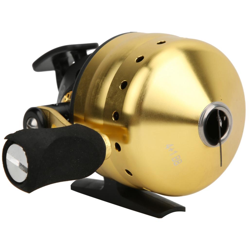 Outdoor Bow Fishing Spincast Reel Inside Lines Closed Fish Hunting Shooting Accessorygolden