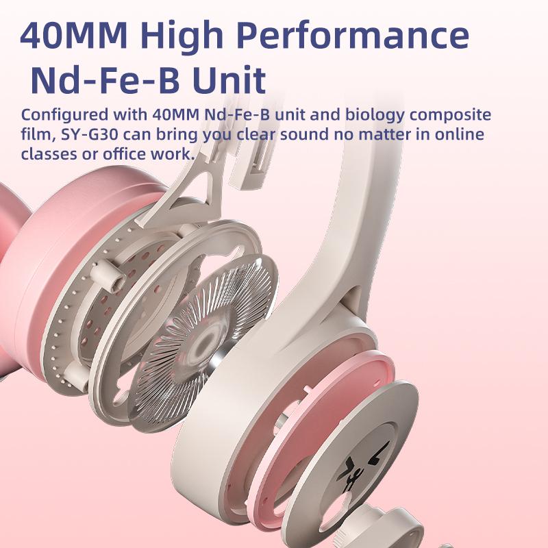 Lightweight Sy-g30 Universal Stereo Headset High-performance Noise Cancelling Ergonomic Design 3.5MM
