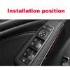 Carbon ABS Window Lift Switch Button Frame Trim For Mercedes-Benz A B C E GLE GLA CLA GLK Class W176 W204 W212 W166