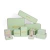 High-end rounded velvet jewelry box, jewelry ring box, pearl necklace and earrings box, bracelet jewelry packaging box