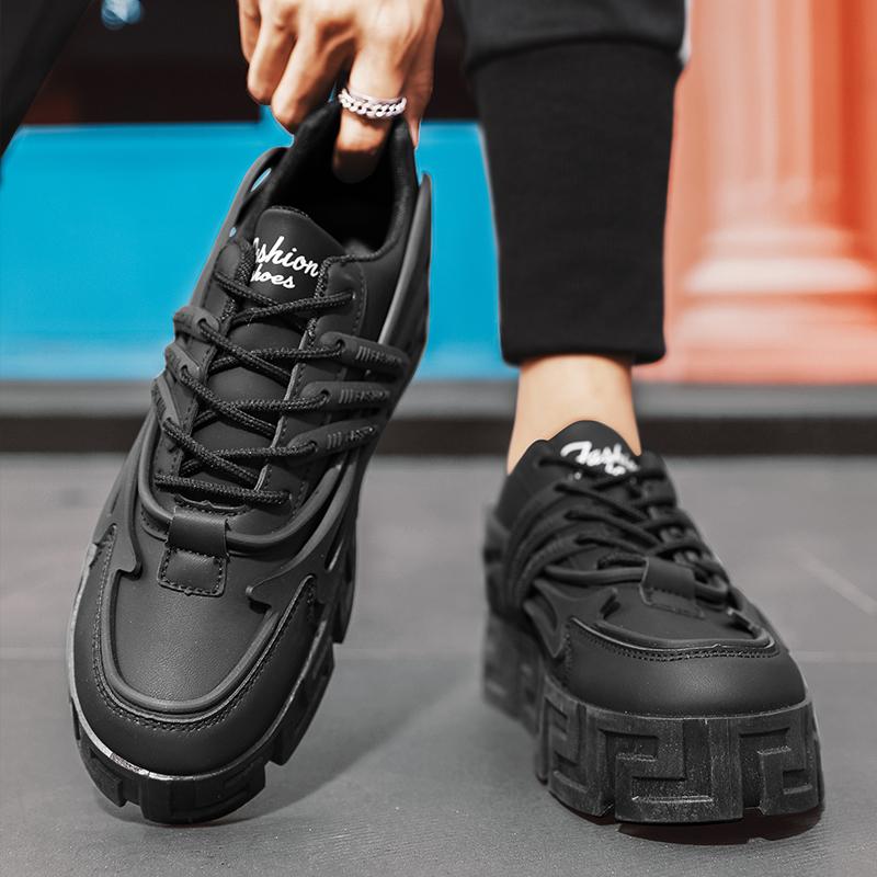 Модные мужские кроссовки на платформе — фото 15