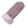 New Female Autumn Winter Non-Inverted Velvet Cashmere Full Finger Warm Lace Gloves Women Cotton Touch Screen Gloves G82