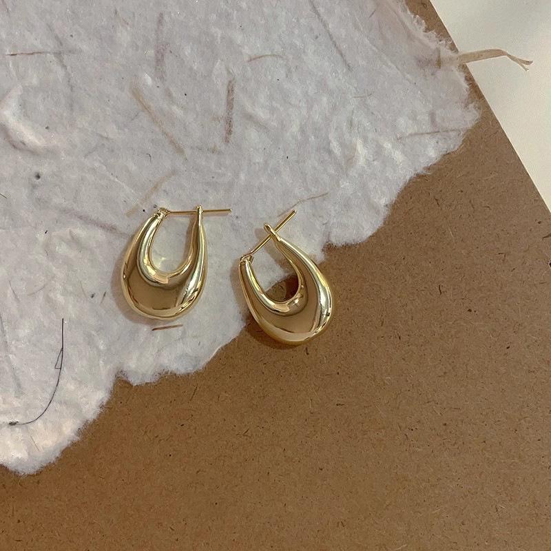 

Трендовые металлические серьги-клипсы U-образной формы высокого класса для женщин - Уникальный нишевый дизайн