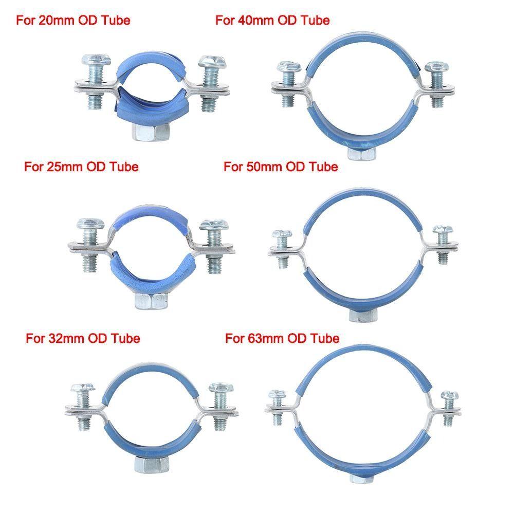 1Pcs Fastener Hardware Suspension Pipe Holder Pipe Fitting Tube Clip Bracket Round Hose Clamp