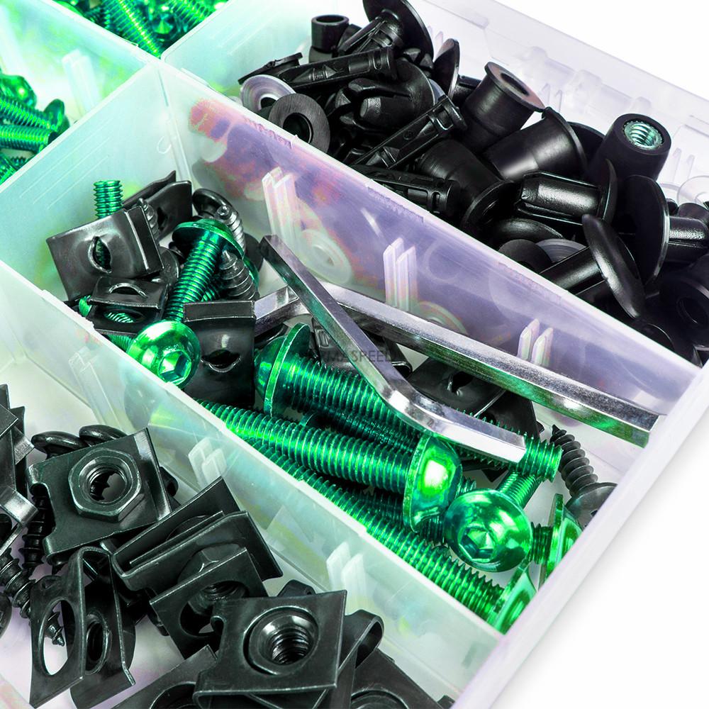 223PCS/Set Motorcycle Windscreen Fairing Bolt Kit Screws Fasteners Clips Screws for Motorbike Sportbike