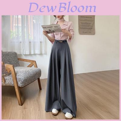 Old Money Style Womens Wide Leg Pants With Belt For Casual Chic Fashion