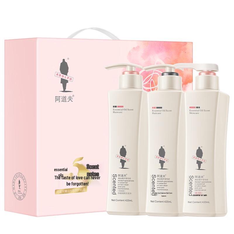 Набор для ухода за волосами и телом Adolph против перхоти, освежающий