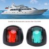 2 Stück Marineboot Yacht Signal Leuchte LED Navigations Buglampe Rot Grün Schiff Bordlicht für Segeln 12V‑24V 3W