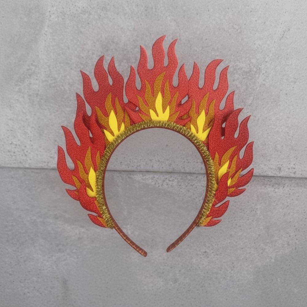 Bequemes Halloween-Haarband Feuerförmig Feuerförmiges Stirnband Cosplay-Party