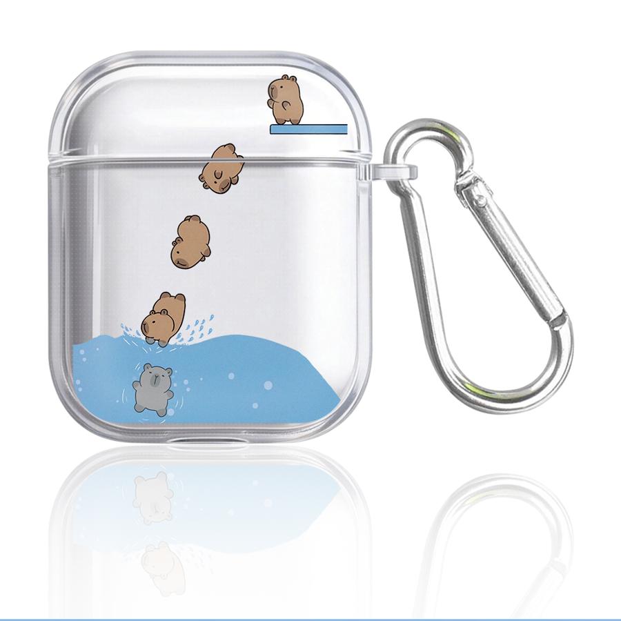 Case For Airpods Pro2 Pro3 2 4 1 3 Pro Clear Earphone Cases Cover Cartoon Guinea Pig