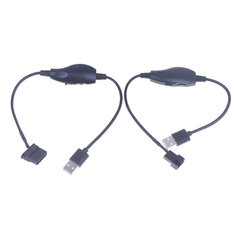 USB To 4Pin PWM 5V To 12V Boost Line Fan Power Adapter Connector Converter Cable With Adjust Switch·