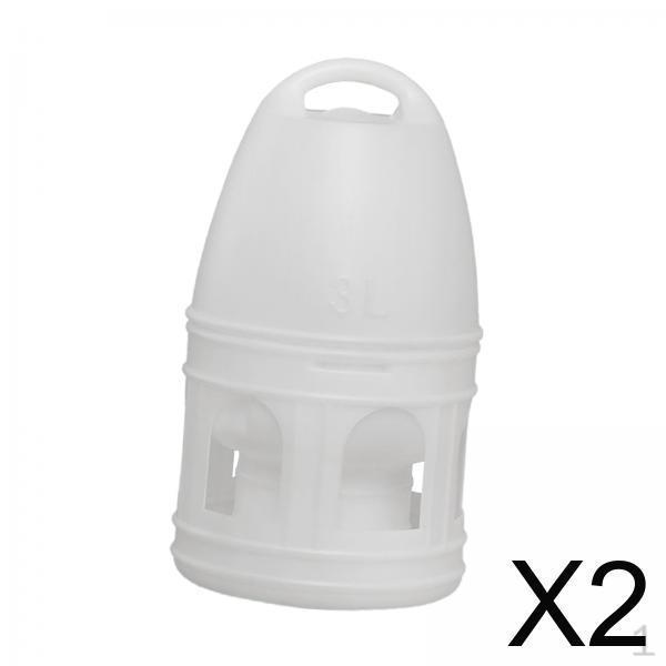 

2x Поилка для птиц, для волнистых попугайчиков, голубей, попугаев, уток, голубей, диспенсер, автоматическая кормушка, большая