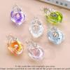Seven-color Luminous Conch Snail Acrylic Jewelry: DIY Cream Glue Keychain, Bag Charm, Earrings, Pendant.