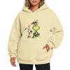 Ladies' Christmas Style Printed Hoodie With Wool And Pockets For Women