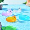 Cute Animal Swimming Rings Swan and Capybara Fish Tanks Ecological Landscape Decoration Accessories and Small Ornaments