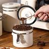Airtight Coffee Storage Container Stainless Steel Sealed Tank For Home Kitchen