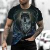Men's 3D Printed Tiger Pattern T-Shirt