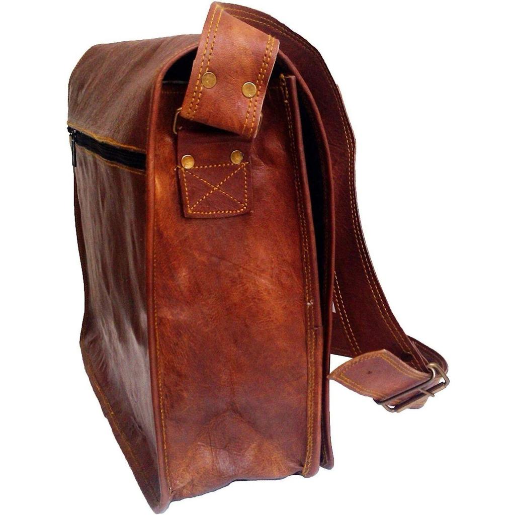 Bag Leather Genuine Satchel Messenger Shoulder Vintage Crossbody Handmade