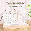 2026 Acrylic Monthly Self-Discipline Calendar with Custom Image & Logo On High-End Wooden Base