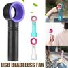 Nouveau ventilateur portatif d'été sans lame, mini refroidisseur, ventilateur pratique sans feuille avec ventilateur de refroidissement rechargeable par USB à 3 vitesses pour les voyages en plein air et le bureau