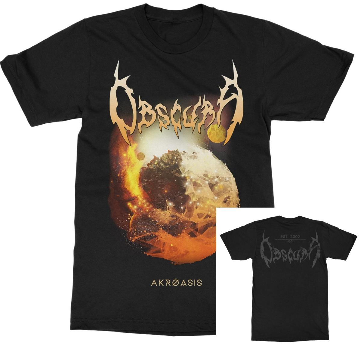 Obscura Akroasis Album Band T-Shirt 100% Cotton Graphic Tee Men Women Summer Streetwear Top S разноцветный