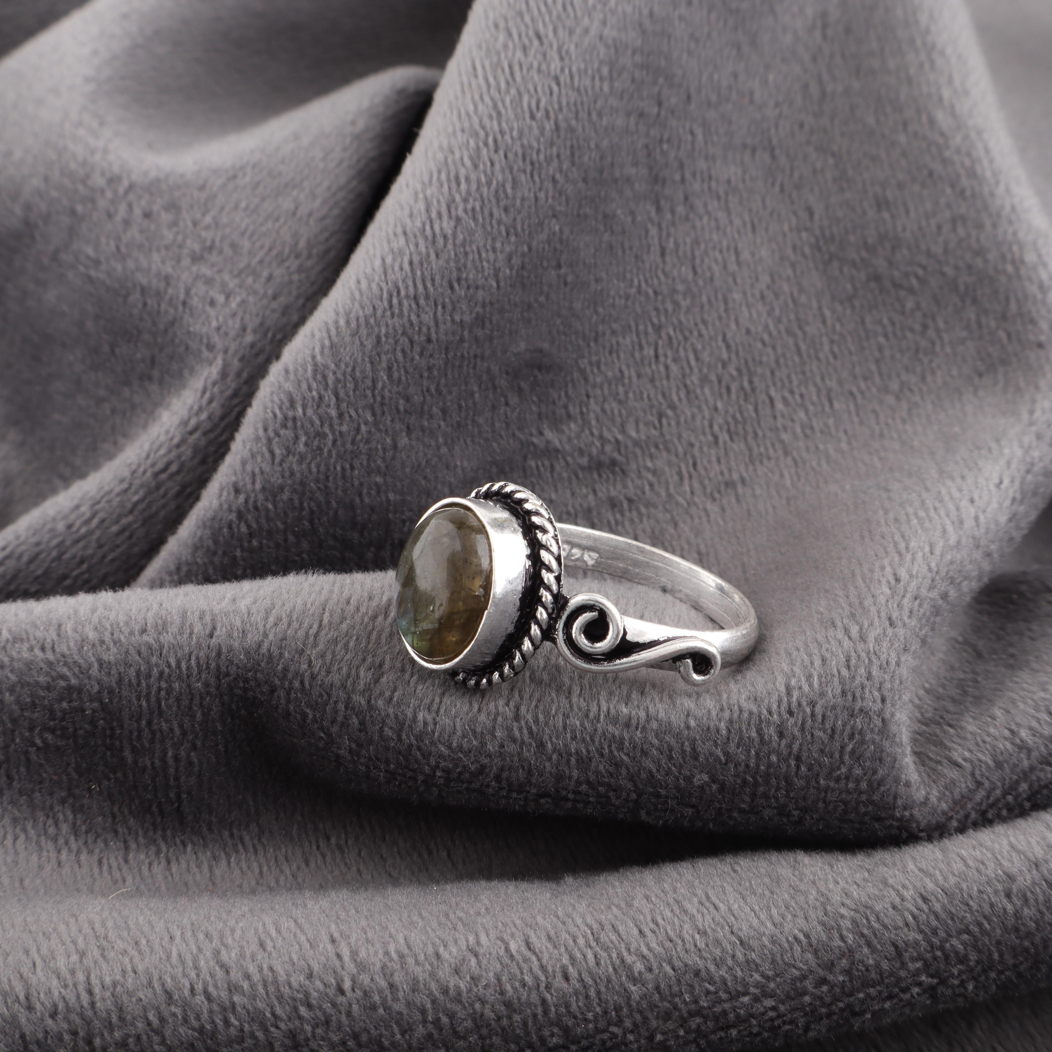 

Украшения из лабрадорита, Кольцо с драгоценным камнем ручной работы, Кольцо из стерлингового серебра 925 пробы, Антикварные украшения, Для подарка на помолвку 12 синий