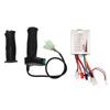 Brushed Motor Controller Kit Aluminum Alloy Shell 48V 500W 4 Speed Throttle Twist Grip Handle for Electric Bike