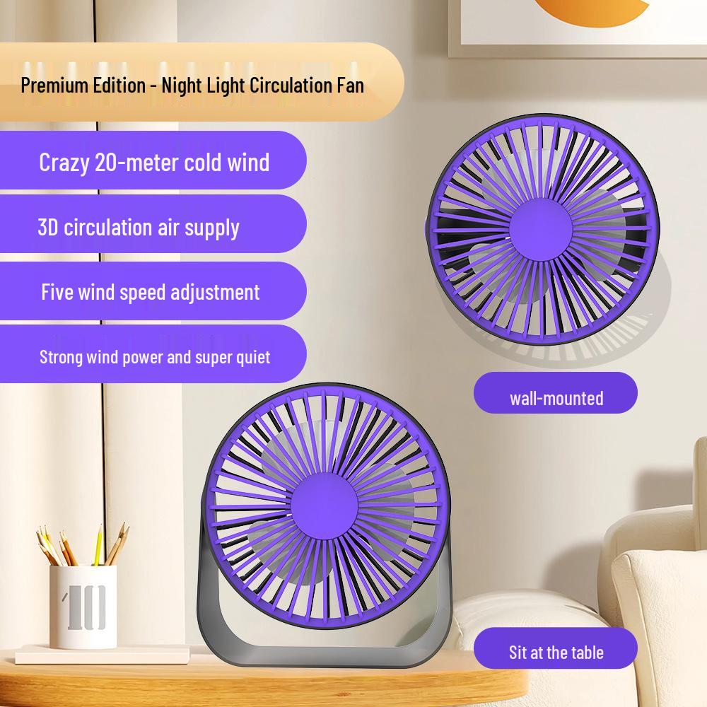 Tragbarer Hochgeschwindigkeits-Handventilator mit 120 einstellbaren Geschwindigkeiten, USB-Aufladung und Aufhängeschnalle für den Außenbereich