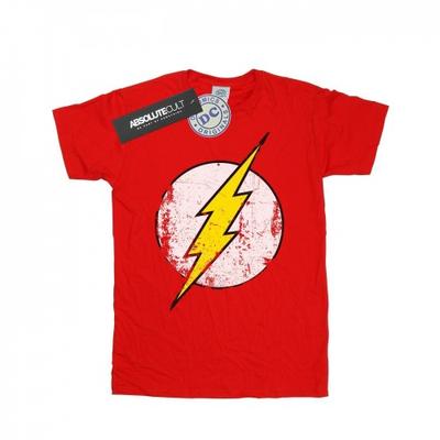 Girls Flash Distressed Logo Cotton T-Shirt