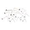 10 Bucăți Blocare V Snapshot Placă Paletă Caiac Stâlp Cort Buton Simplu/Dublu Clips cu Arc de Poziționare Flocat 3-5Mm