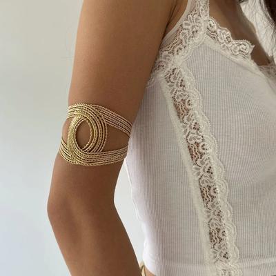 Metall Hohlarmband Europäischer und Amerikanischer Stil Armreif Geometrisches Übertriebenes Design Schmuck Mode Einfach Vielseitig Zubehör