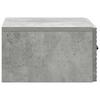 Wall Mounted Nightstand Set 2 pcs Concrete Grey 49 x 34.5 x 20 cm