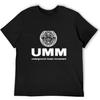 UMM - Underground Music Movement T-Shirt Sweat Shirt Short Sleeve Heavyweight T Shirts Cute Tops T Shirts for Men Pack Black