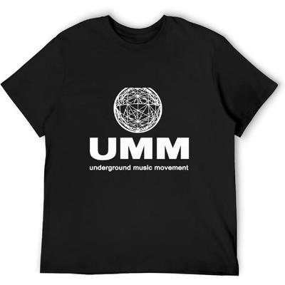 UMM - Underground Music Movement T-Shirt Sweat Shirt Short Sleeve Heavyweight T Shirts Cute Tops T Shirts for Men Pack Black