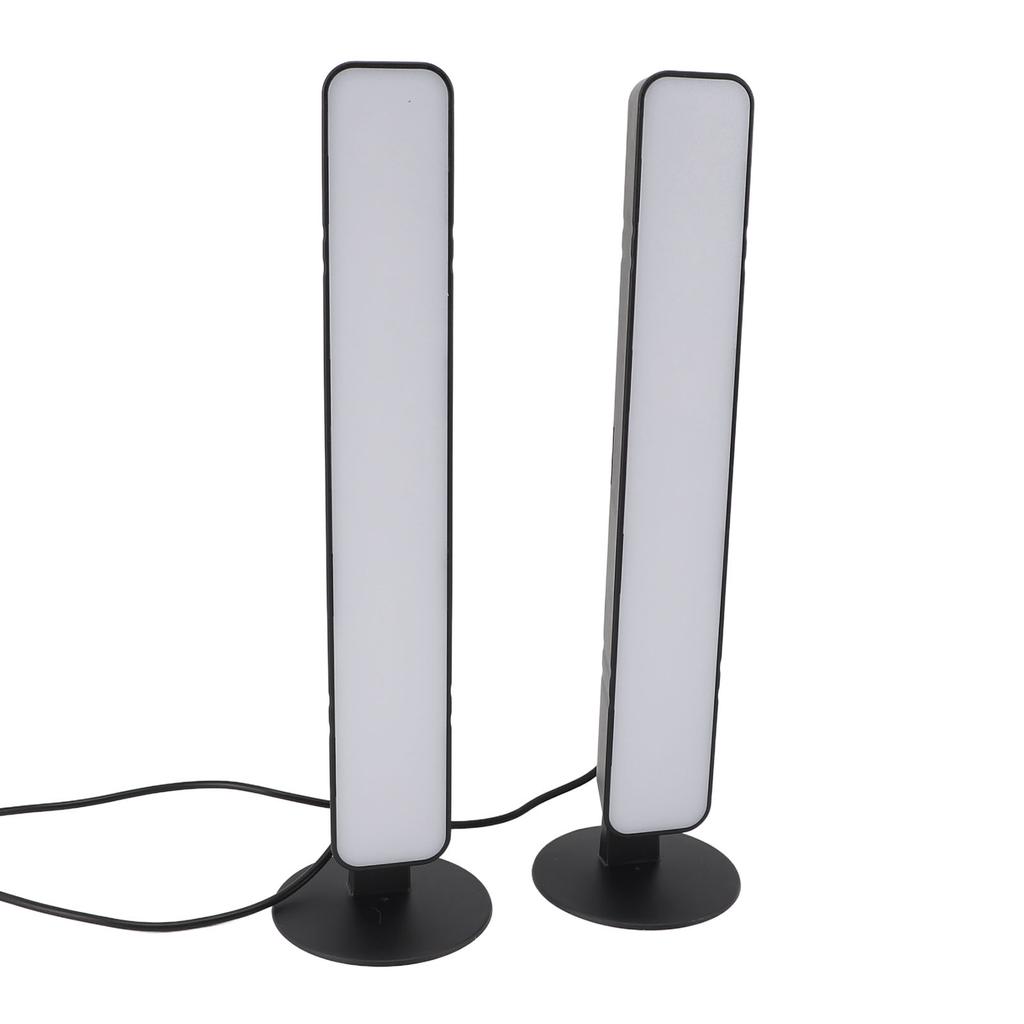 RGB-Lichtleiste Gaming-Lichtleisten 24-Tasten-Fernbedienung USB-betrieben Desktop-Schallaufnahmeleuchte für Gaming-PC-Raum