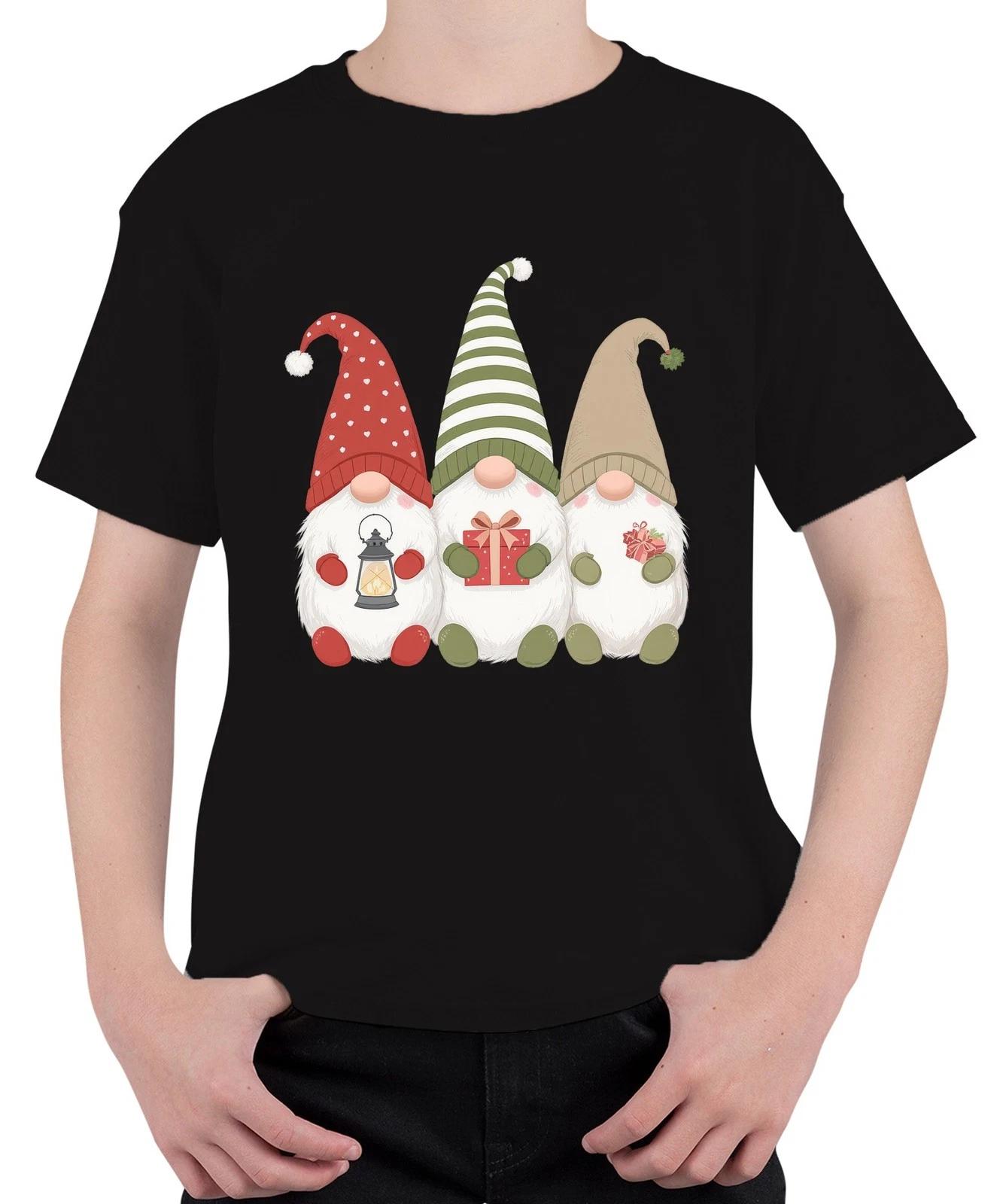 Weihnachtswichtel Weihnachtsgnome Drei Wichtel Geschenk Laterne Unisex Kinder T- M
