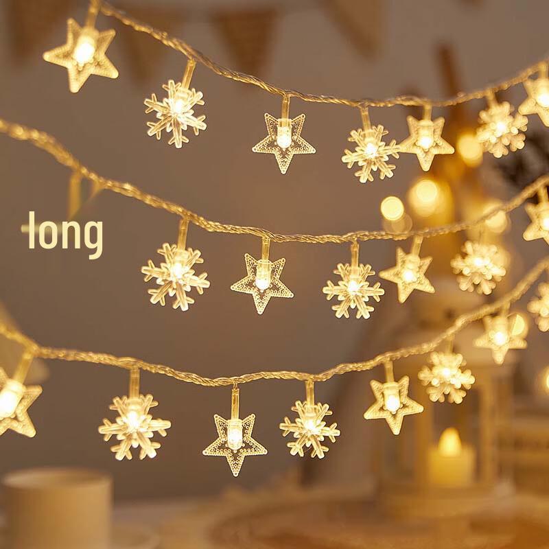

Christmas Star & Snowflake Solar String Lights