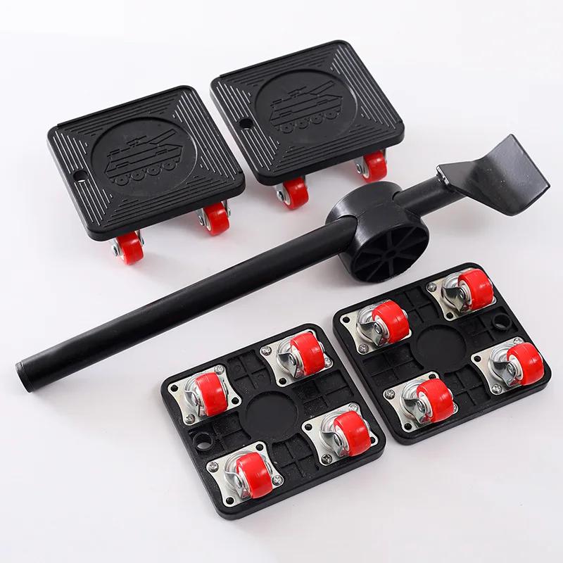 Furniture Lift Mover Tool Set - Dolly with Wheels, 220 Lbs Capacity, 360 Rotation, for Refrigerator, Sofa, Cabinet
