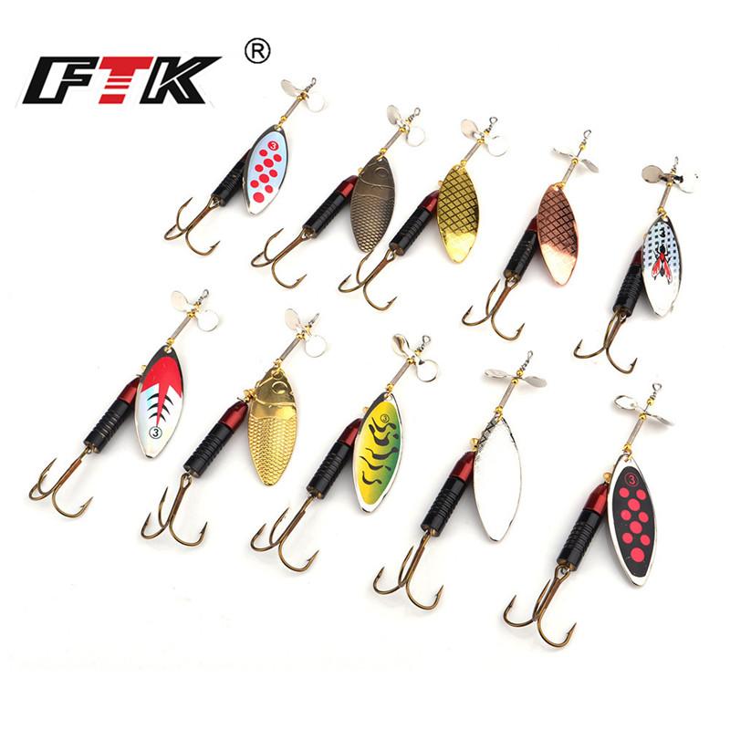 

FTK 1 шт./5 шт./10 шт. металлическая спиннинговая палочка, приманка-ложка с блестками, 11,5 см, 20 г, блесна, 10 цветов, жесткая приманка для рыбалки, тройной крючок, рыболовные аксессуары 001-010-10PCS