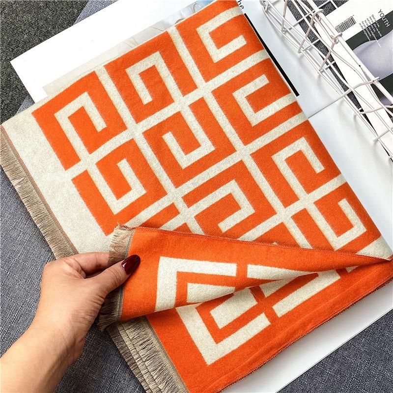 20 new scarves imitation cashmere fashion autumn and winter warm shawl women's dual-purpose thickened student scarf