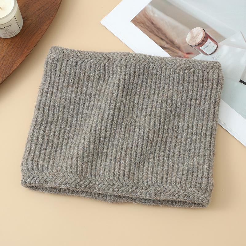 Men's Hat Outdoor Cold Proof Scarf Warm Proof Suit Autumn and Winter Riding Versatile Knitted Cold Hat Retro Pile Hat Trendy