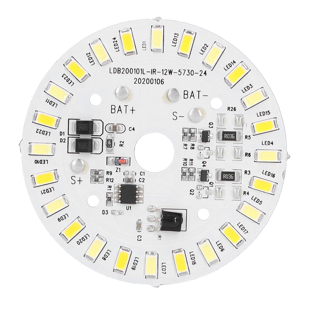 12W 24LED Deckenleuchte Panel 3.2V 3.7V Weiß Warm Lichtquelle mit Fernbedienung
