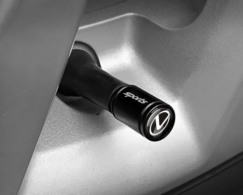 4Pcs Metal Car Wheel Tire Valve Caps Tyre Air Valve Covers For Lexus IS250 Ct200h LS430 ES300h UX250 LX570 NX300h IS300h RX330