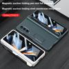 Custodia Porta Penna con Cerniera Magnetica Per Samsung Galaxy Z Fold 4 5g Fold 4 Supporto Stand Custodia Rigida Copertura Slot Laterale per Penna (Nessuna S Pen )