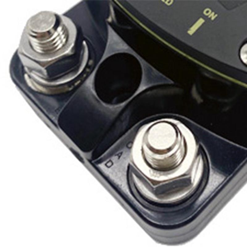 Circuit Breaker Fuse Reset 12-48V Dc Car Audio Amplifier Circuit Breaker Waterproof Replacement , 100A