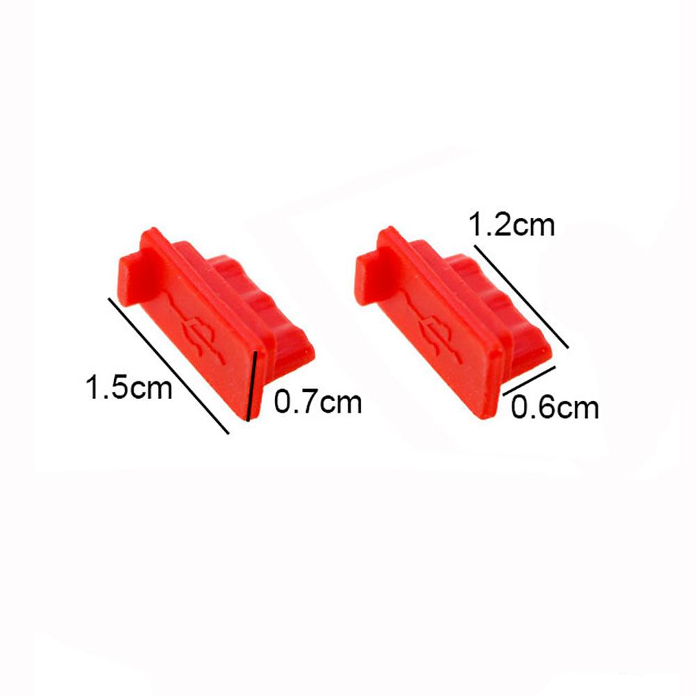 JCD 10PCS Silicone USB Dust Plug Charger Port Cover Female Jack Interface Dustproof Cap Universal Tablet PC Notebook Laptop2