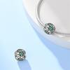 New 925 Silver Star Moon Birthstone January to December Charms Beads Sparkling Zircon Fit DIY Bracelet Birthday Jewelry