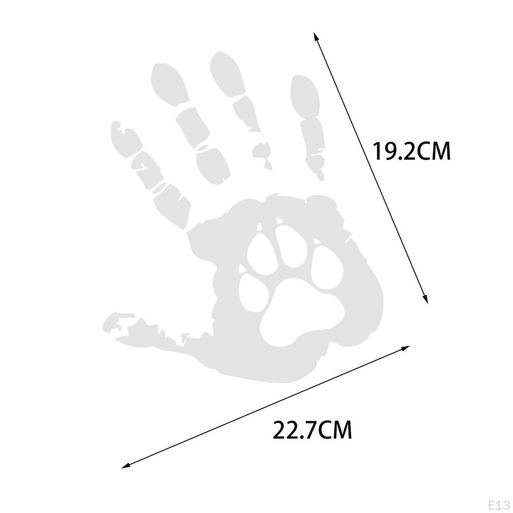 Creative Hand Prints Decal Sticker Decorative Art Decor Waterproof Ornament Paste PVC Print for