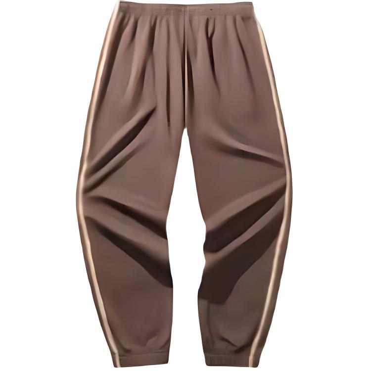 Anta Lifestyle Series Simple Round Neck Warm Top Breathable Comfortable Long Pants Casual Sports Suit Men Sportswear Caramel 952448201-5